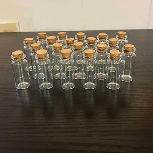 20 10ml Craft Bottles with Cork Tops
